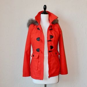 MOSSIMO Coat w/ Faux Fur Lined Hood
